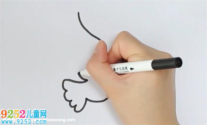 一筆巧畫鴿子方法