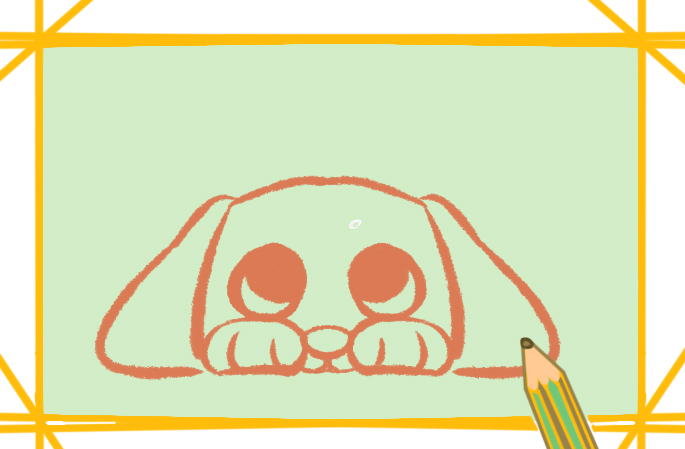 委屈的小狗上色<a href=http://www.inspiredelm.com/jianbihua/ target=_blank class=infotextkey>簡筆畫</a>要怎么畫