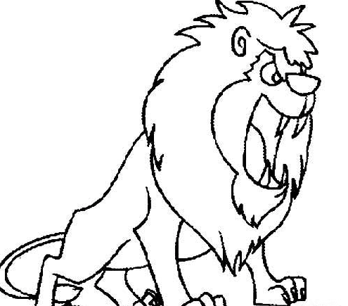 獅子簡筆圖片