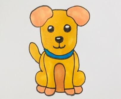 小狗怎么畫簡單又漂亮