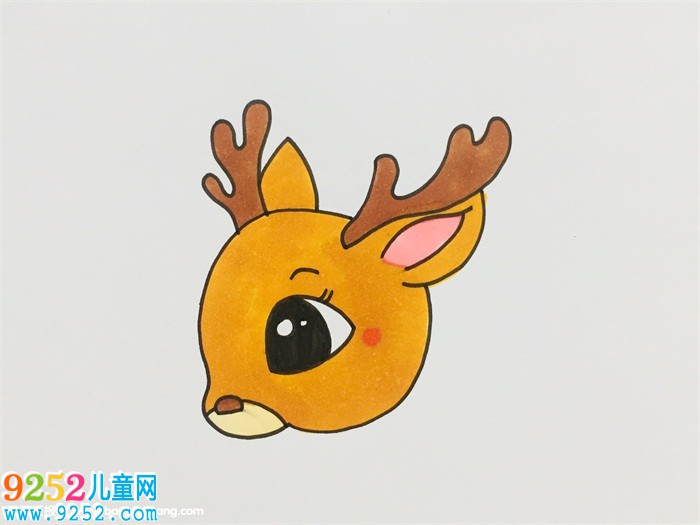 梅花鹿的頭怎么畫