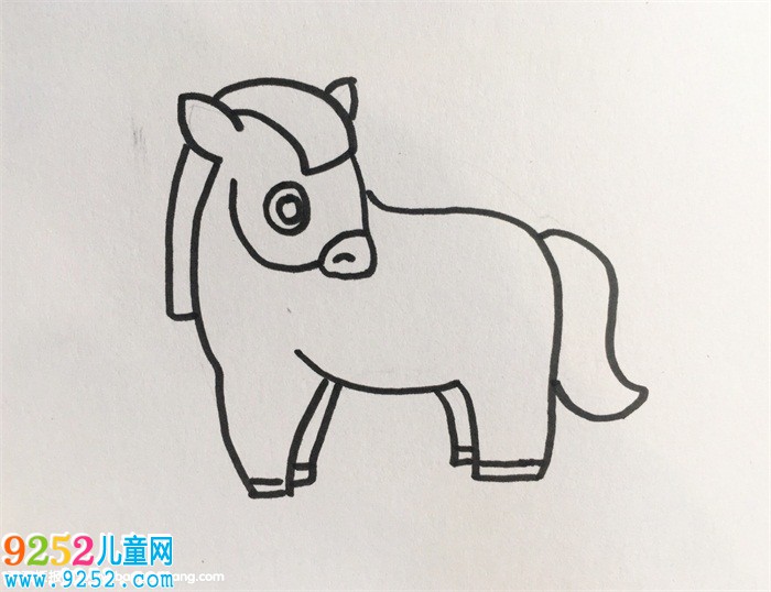簡單又好畫的小馬