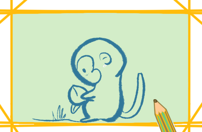 可愛好看的猴子上色<a href=http://www.inspiredelm.com/jianbihua/ target=_blank class=infotextkey>簡筆畫</a>要怎么畫