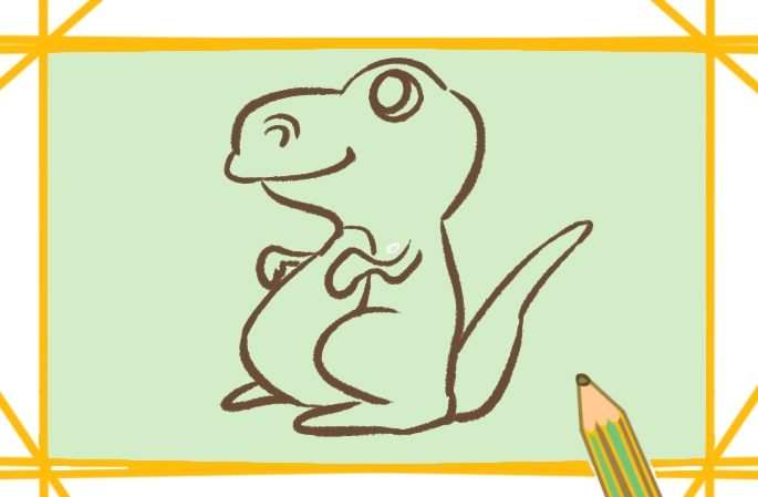 可愛(ài)的恐龍寶寶<a href=http://www.inspiredelm.com/jianbihua/ target=_blank class=infotextkey>簡(jiǎn)筆畫(huà)</a>圖片怎么畫(huà)
