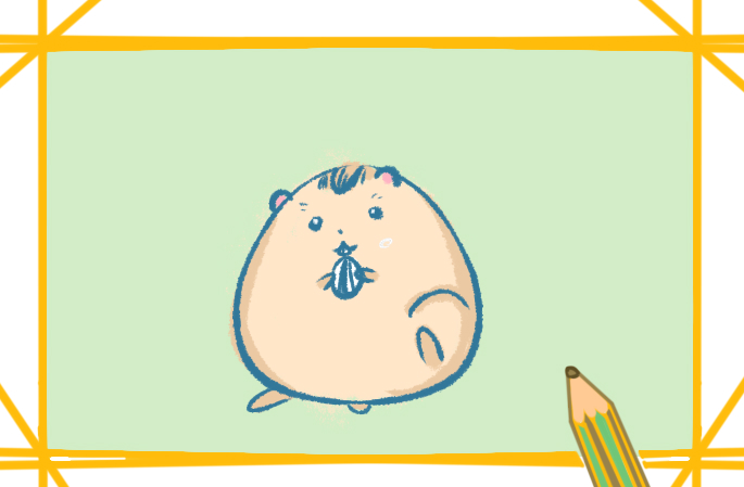 圓滾滾的倉鼠上色<a href=http://www.inspiredelm.com/jianbihua/ target=_blank class=infotextkey>簡筆畫</a>要怎么畫
