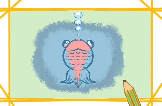 金魚簡筆畫圖片一學就會