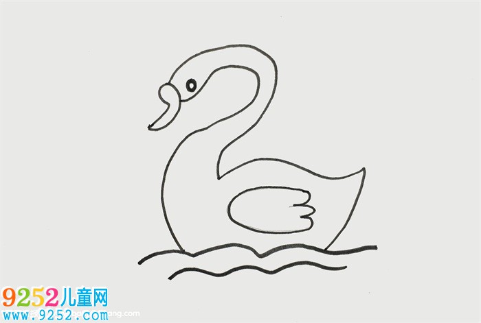 天鵝怎么畫才漂亮