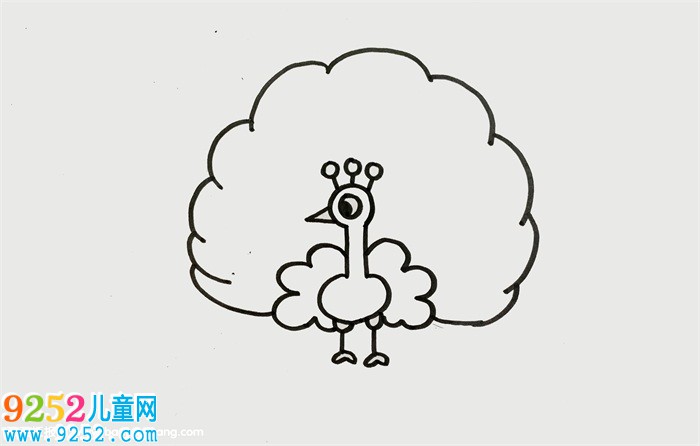 怎樣畫一只美麗的孔雀