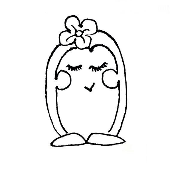 害羞的企鵝<a href=http://www.inspiredelm.com/jianbihua/ target=_blank class=infotextkey>簡(jiǎn)筆畫(huà)</a>圖片_害羞的企鵝兒童繪畫(huà)圖集