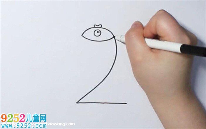 數(shù)字2畫小魚