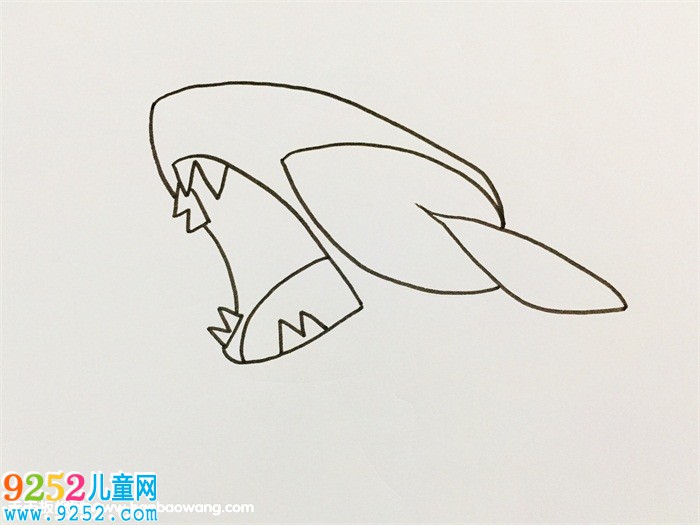 巨齒鯊怎么畫