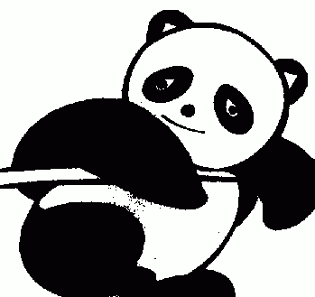 可愛的動(dòng)物大熊貓簡(jiǎn)筆