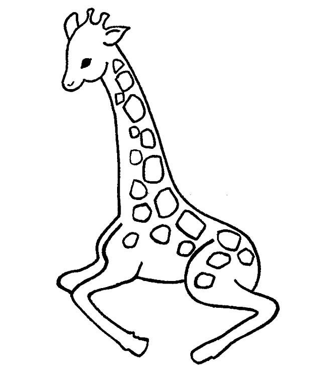 奔跑的長(zhǎng)頸鹿簡(jiǎn)筆畫(huà)