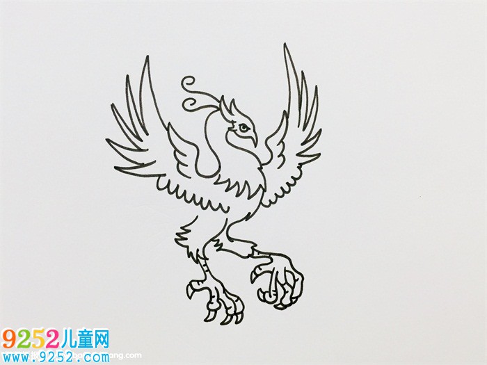 火鳳凰怎么畫