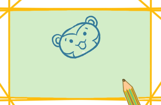 開心的猴子<a href=http://www.inspiredelm.com/jianbihua/ target=_blank class=infotextkey>簡筆畫</a>圖片怎么畫