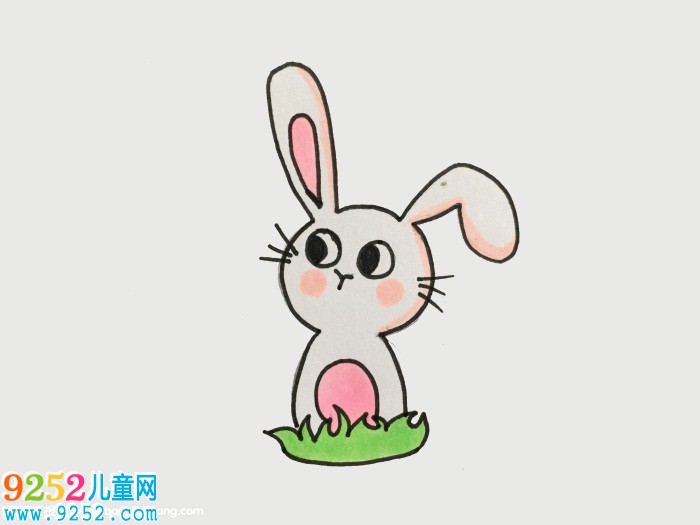 小白兔怎么畫簡單好看