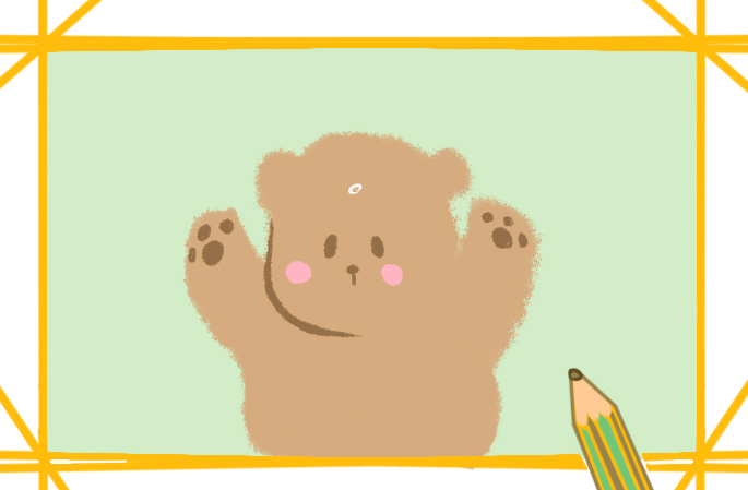 超可愛的熊上色<a href=http://www.inspiredelm.com/jianbihua/ target=_blank class=infotextkey>簡筆畫</a>要怎么畫