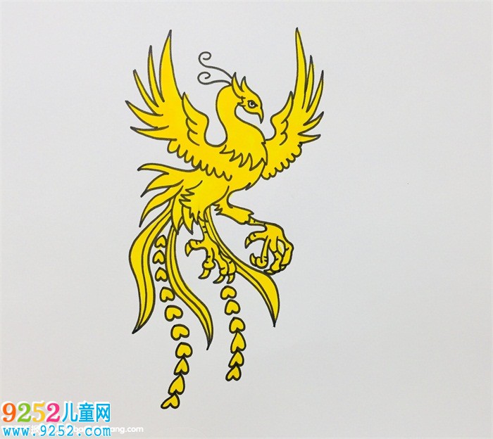 火鳳凰怎么畫