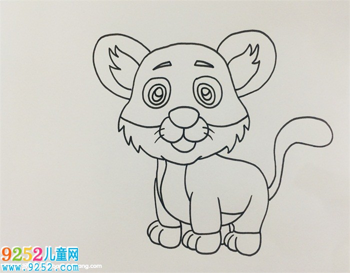 東北虎<a href=http://www.inspiredelm.com/jianbihua/ target=_blank class=infotextkey>簡筆畫</a>步驟
