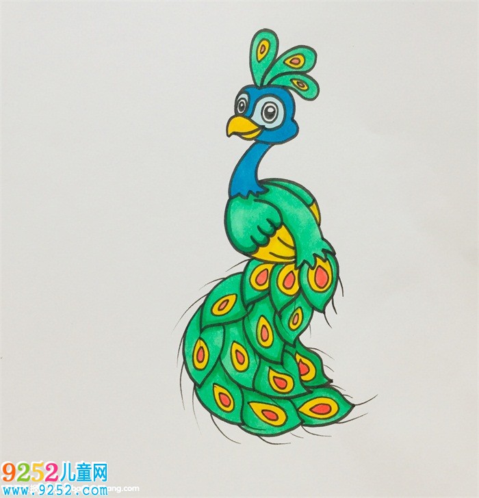 畫(huà)孔雀怎么畫(huà)最漂亮的