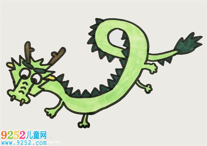龍的簡單畫法8歲