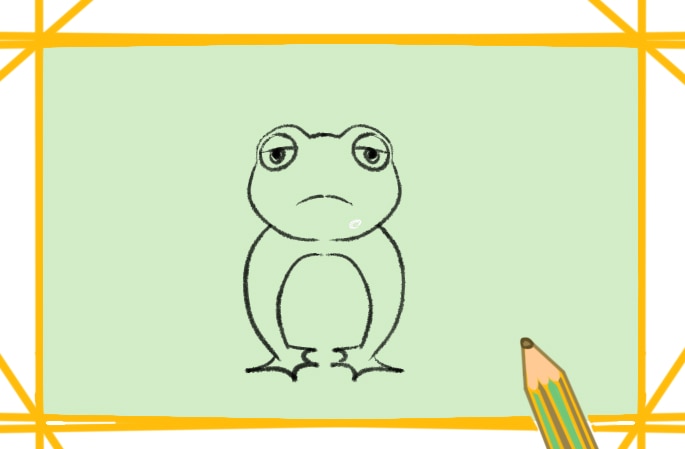 困倦的青蛙<a href=http://www.inspiredelm.com/jianbihua/ target=_blank class=infotextkey>簡筆畫</a>圖片怎么畫