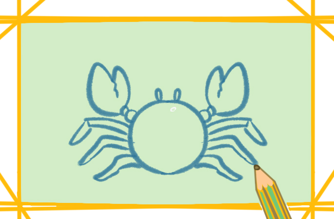 可愛(ài)的大閘蟹上色<a href=http://www.inspiredelm.com/jianbihua/ target=_blank class=infotextkey>簡(jiǎn)筆畫(huà)</a>要怎么畫(huà)