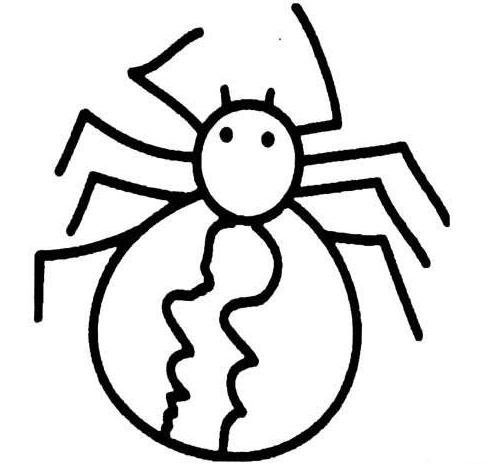 蜘蛛<a href=http://www.inspiredelm.com/jianbihua/ target=_blank class=infotextkey>簡筆畫</a>圖片_蜘蛛兒童繪畫作品圖集