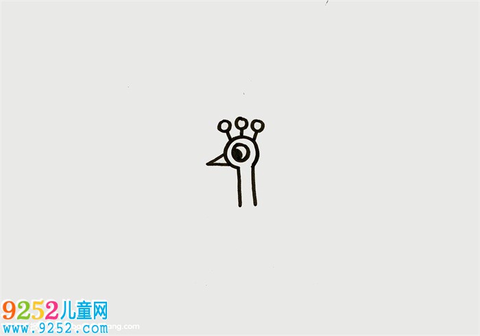 怎樣畫一只美麗的孔雀