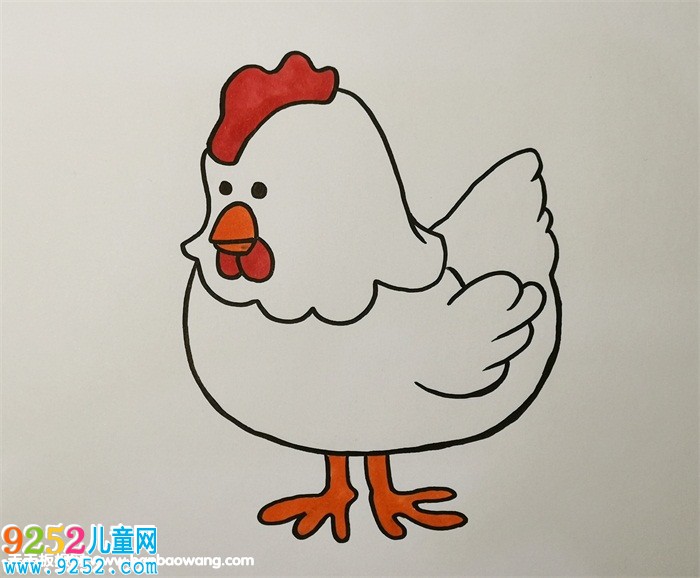 母雞怎么畫<a href=http://www.inspiredelm.com/jianbihua/ target=_blank class=infotextkey>簡筆畫</a>
