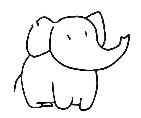 大象<a href=http://www.inspiredelm.com/jianbihua/ target=_blank class=infotextkey>簡(jiǎn)筆畫(huà)</a>圖片大全，可愛(ài)的大象<a href=http://www.inspiredelm.com/jianbihua/ target=_blank class=infotextkey>簡(jiǎn)筆畫(huà)</a>