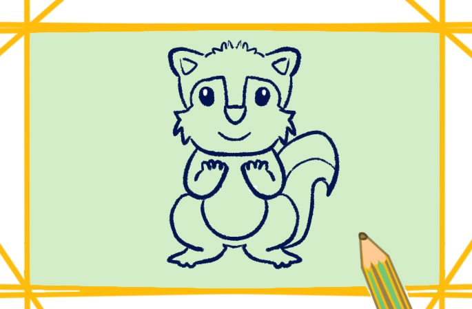 簡單的松鼠<a href=http://www.inspiredelm.com/jianbihua/ target=_blank class=infotextkey>簡筆畫</a>圖片怎么畫