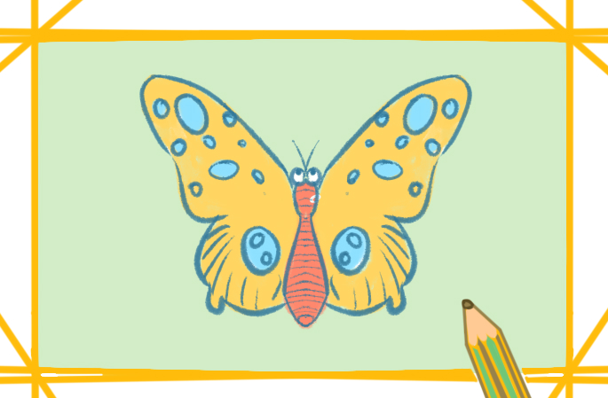 容易畫的蝴蝶上色<a href=http://www.inspiredelm.com/jianbihua/ target=_blank class=infotextkey>簡筆畫</a>要怎么畫
