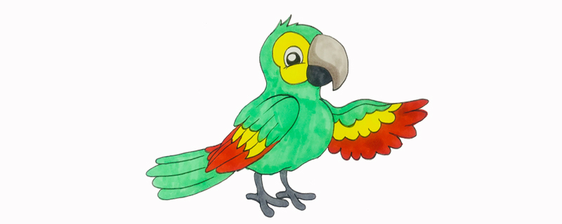如何畫(huà)鸚鵡<a href=http://www.inspiredelm.com/jianbihua/ target=_blank class=infotextkey>簡(jiǎn)筆畫(huà)</a>步驟