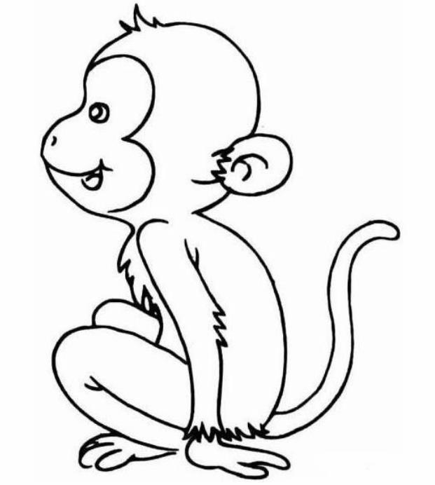 可愛(ài)的小猴子簡(jiǎn)筆