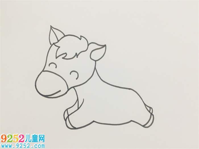 小馬怎么畫(huà)一步一步教