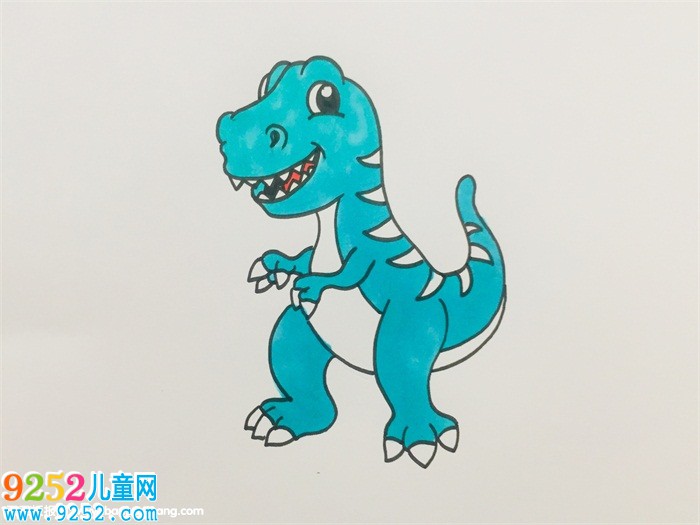 簡筆霸王龍畫法