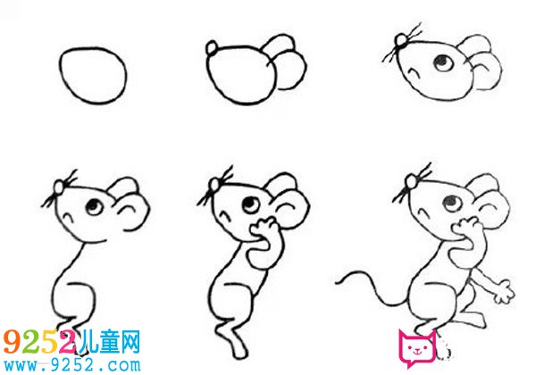 兒童動物<a href=http://www.inspiredelm.com/jianbihua/ target=_blank class=infotextkey>簡筆畫</a>，老鼠<a href=http://www.inspiredelm.com/jianbihua/ target=_blank class=infotextkey>簡筆畫</a>