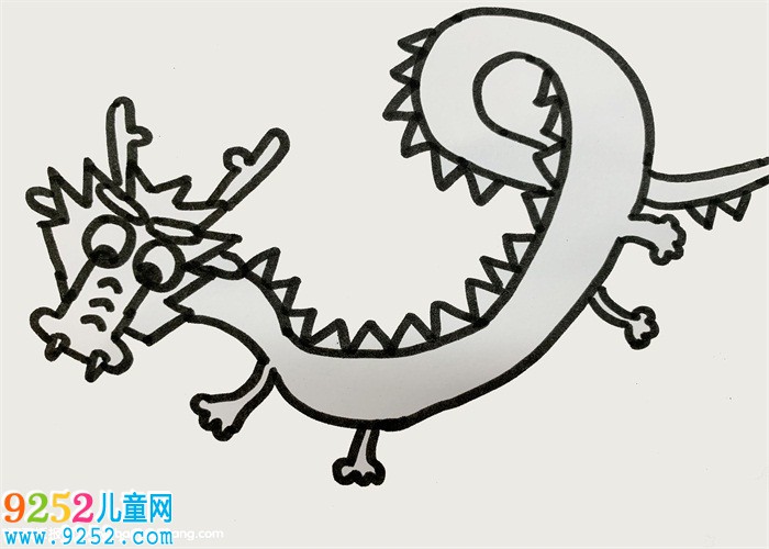 龍的簡單畫法8歲