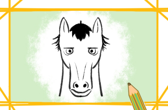 有趣的馬頭簡(jiǎn)筆畫圖片一學(xué)就會(huì)