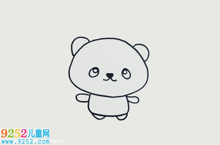 簡(jiǎn)易熊貓畫法