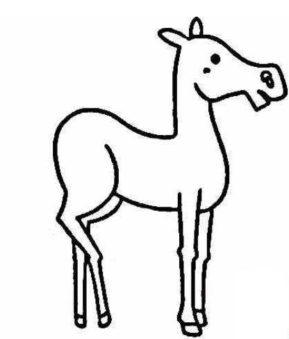 可愛小馬<a href=http://www.inspiredelm.com/jianbihua/ target=_blank class=infotextkey>簡筆畫</a>圖片_小馬兒童繪畫作品圖集