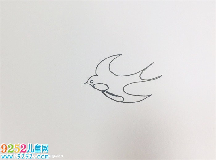 燕子怎么畫一步一步教