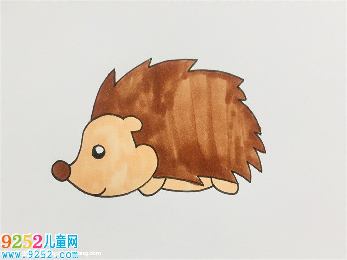 刺猬簡單畫法