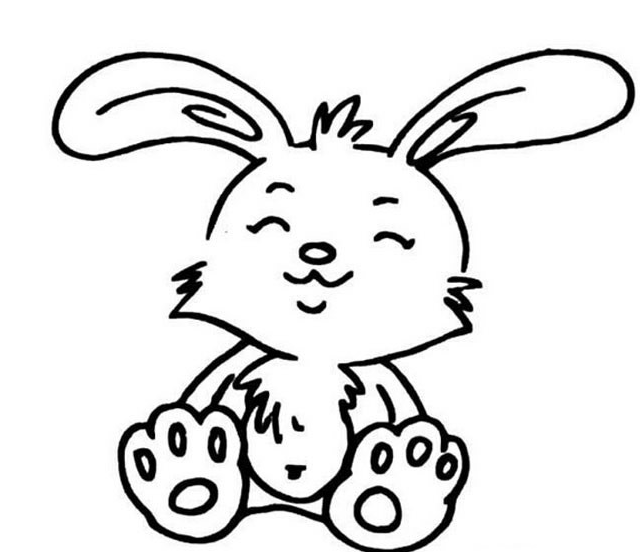呆萌兔子簡(jiǎn)筆畫
