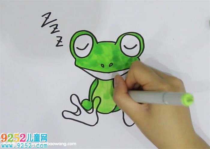 睡覺的青蛙<a href=http://www.inspiredelm.com/jianbihua/ target=_blank class=infotextkey>簡筆畫</a>