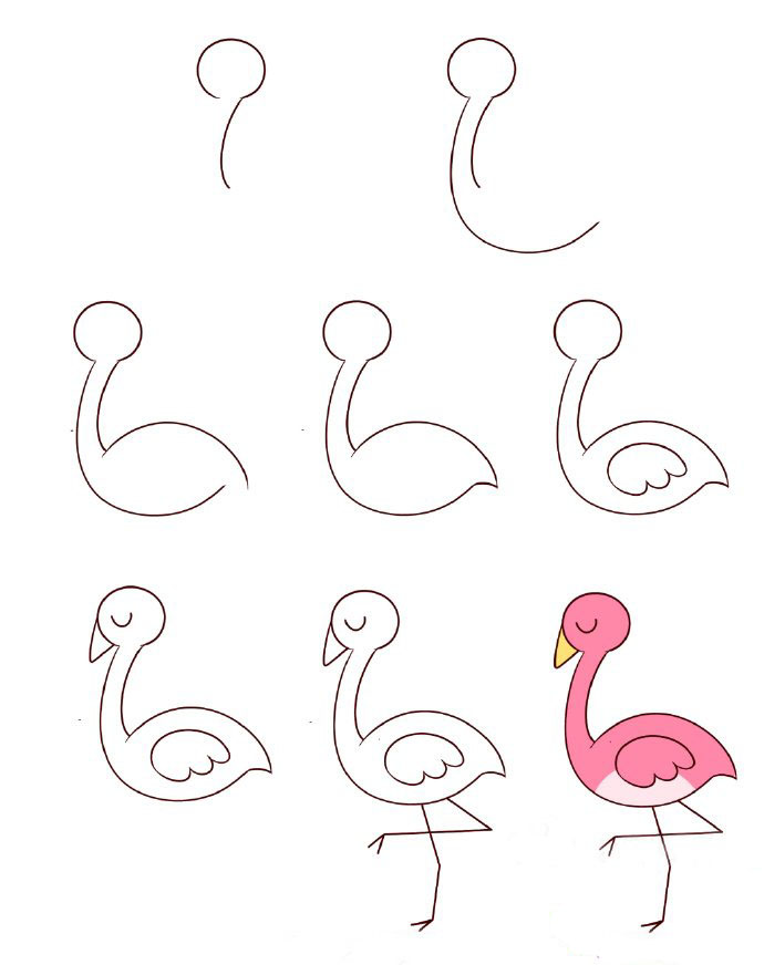 火烈鳥怎么畫<a href=http://www.inspiredelm.com/jianbihua/ target=_blank class=infotextkey>簡筆畫</a>，火烈鳥<a href=http://www.inspiredelm.com/jianbihua/ target=_blank class=infotextkey>簡筆畫</a>步驟