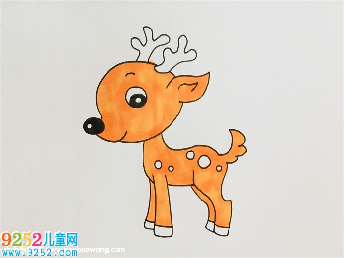 小梅花鹿怎么畫