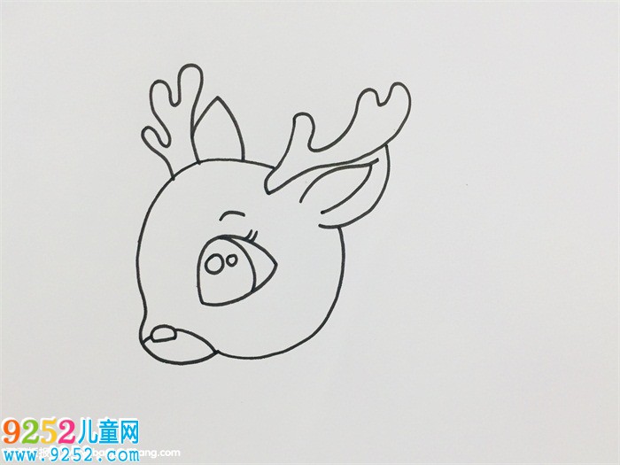 梅花鹿的頭怎么畫