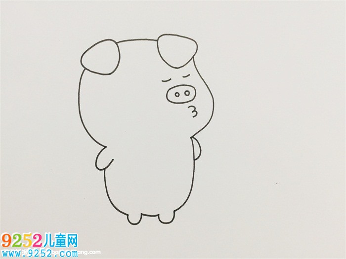 怎么畫豬